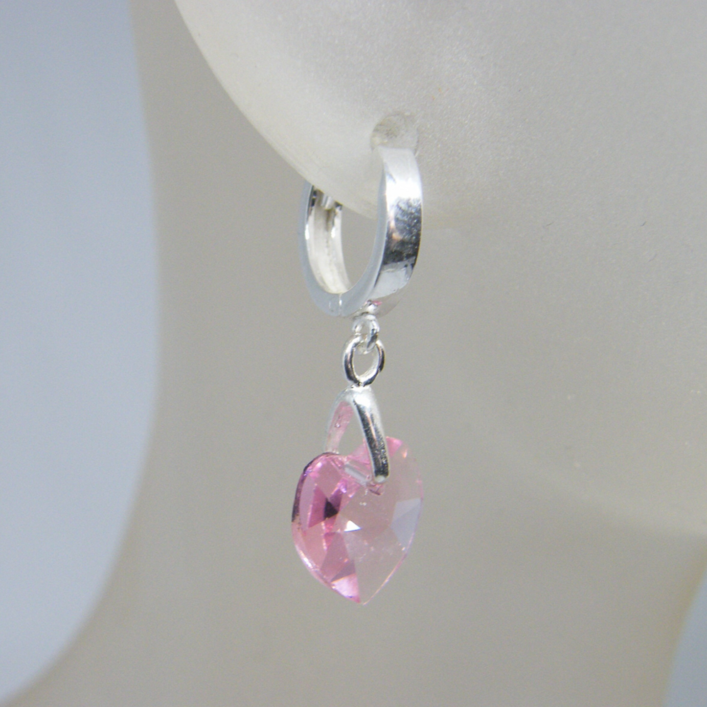 Swarovski Crystal Heart Earrings (Various Colours)
