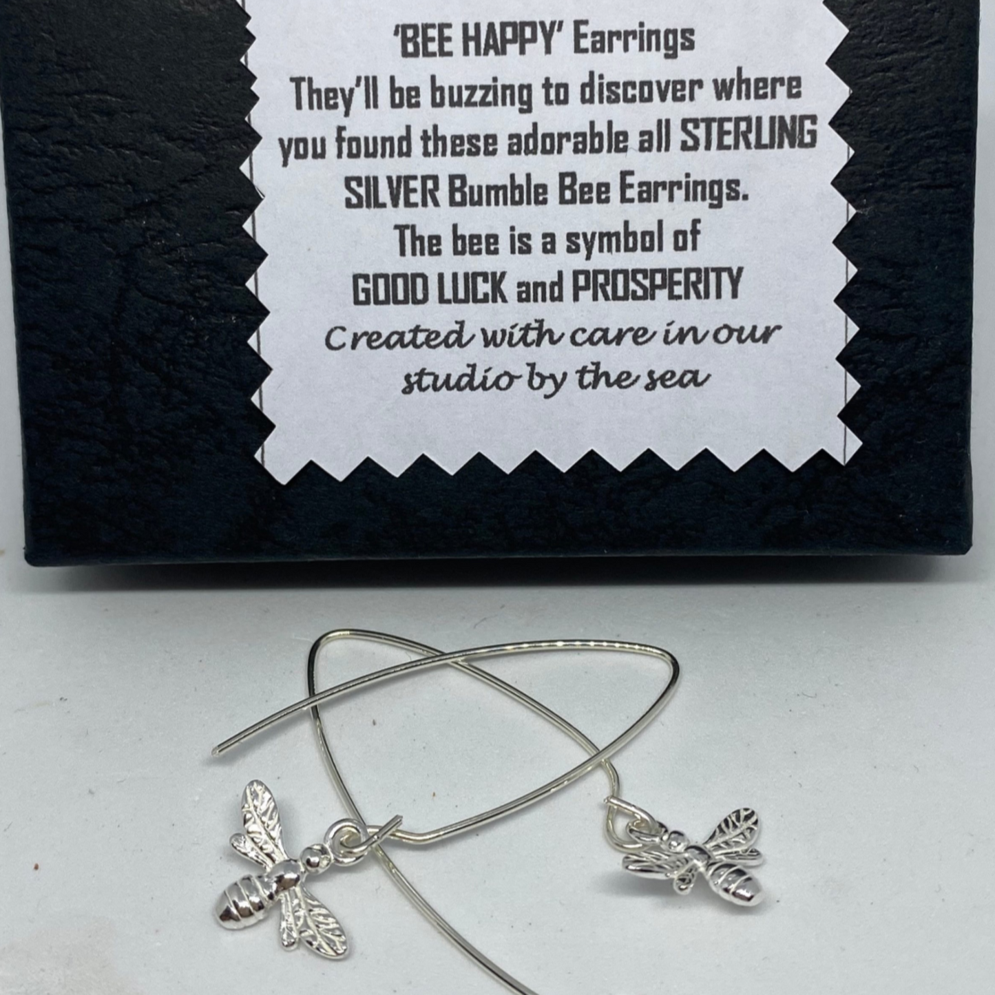 Sterling Silver Bee Earrings