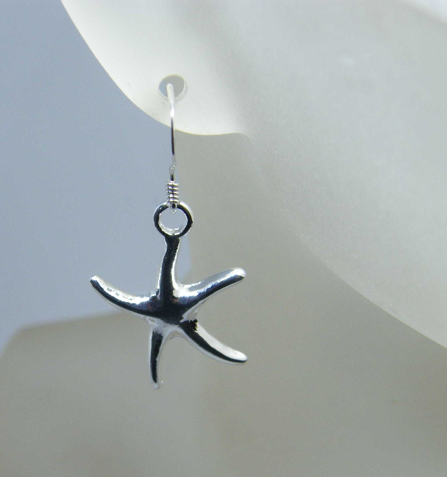 STARFISH Earrings on STERLING SILVER Hooks