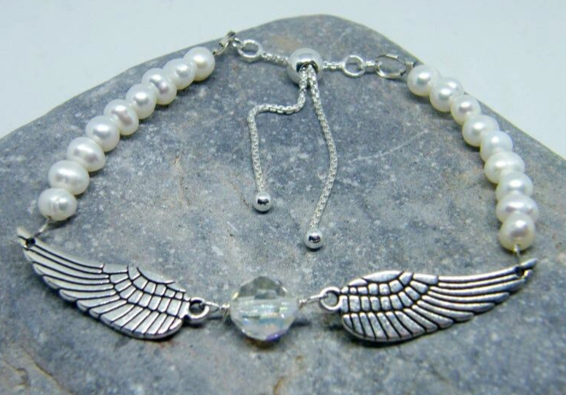 Guardian Angel Freshwater Pearl Bracelet