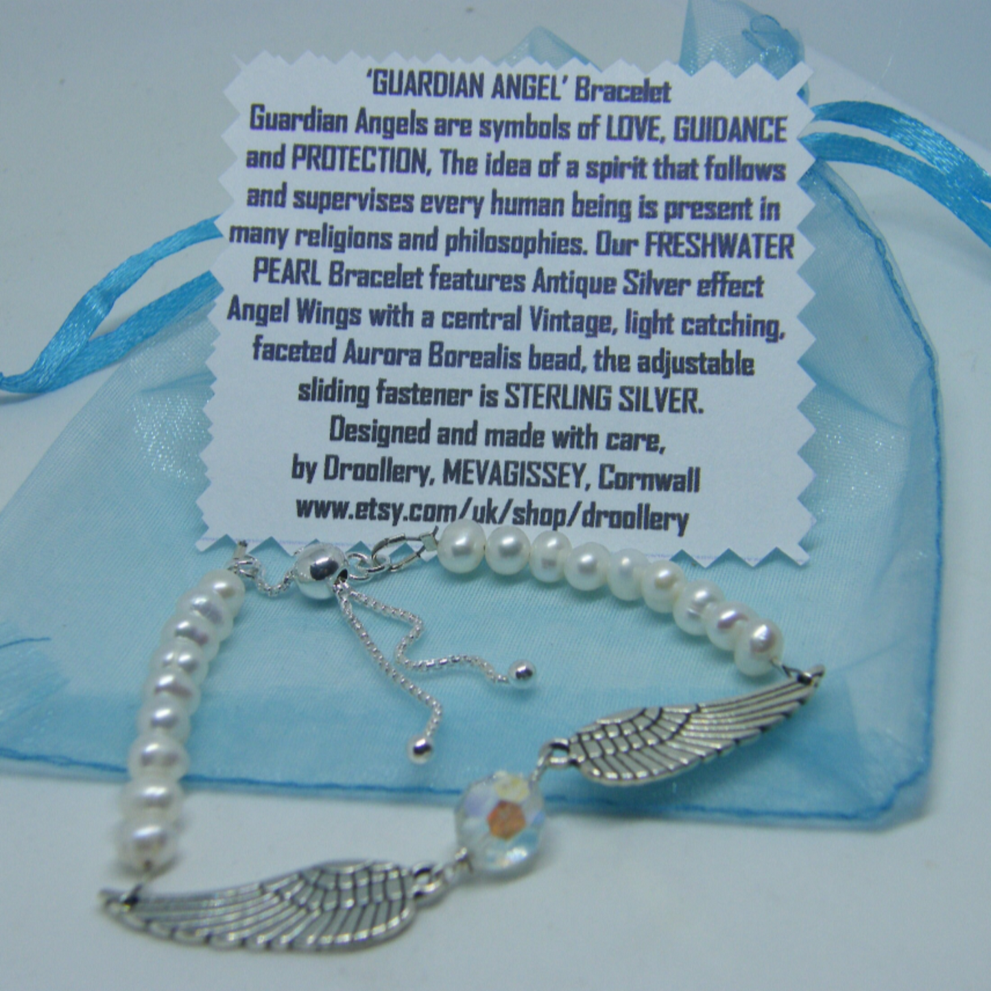 Guardian Angel Freshwater Pearl Bracelet