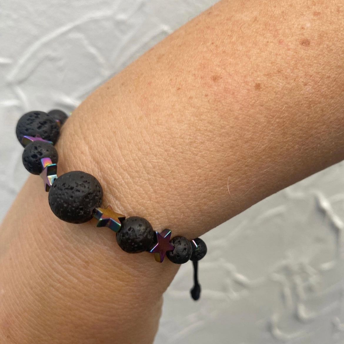 ROCK STAR Tektite & Hematite Unisex Bracelet