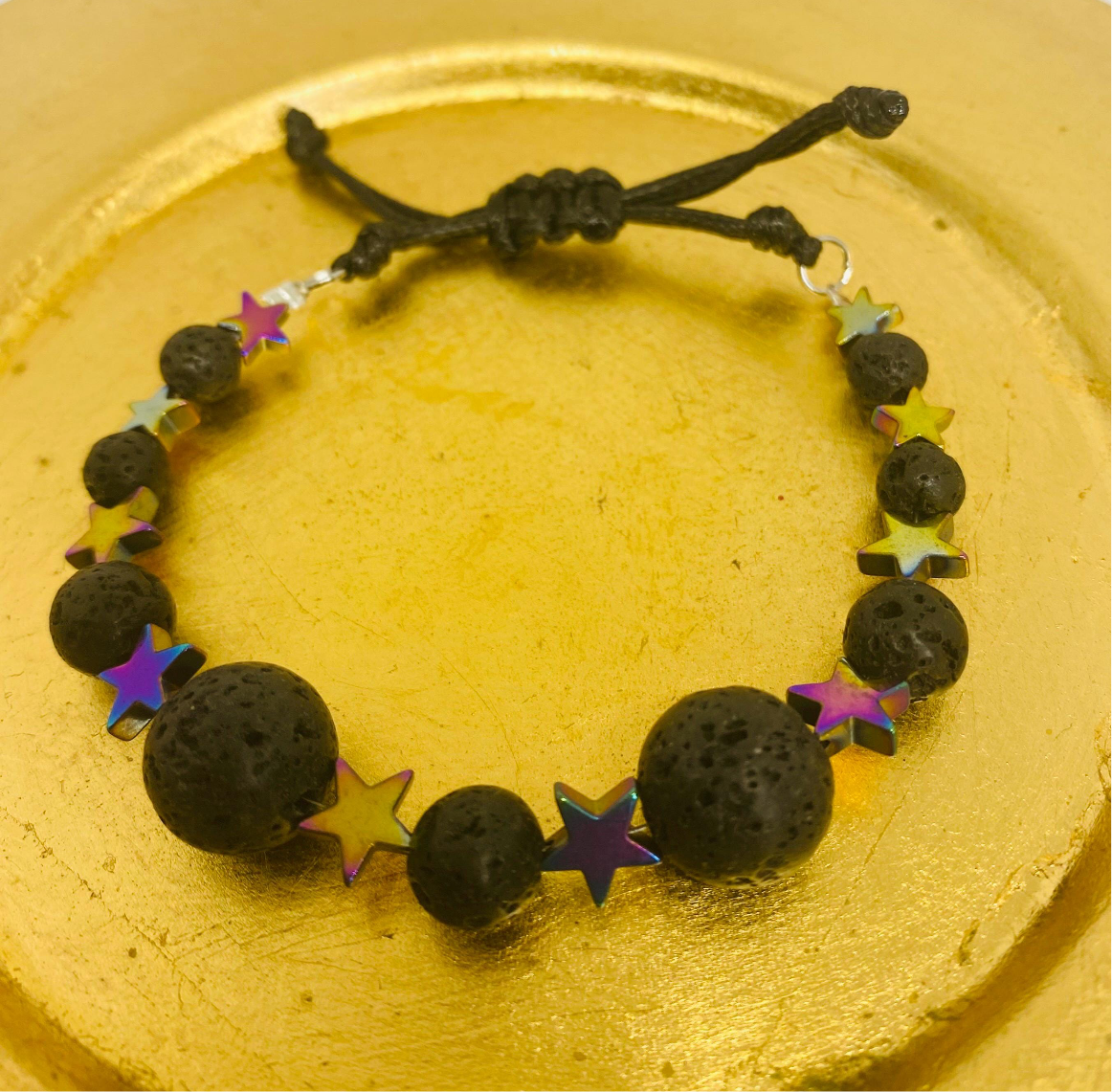 ROCK STAR Tektite & Hematite Unisex Necklace