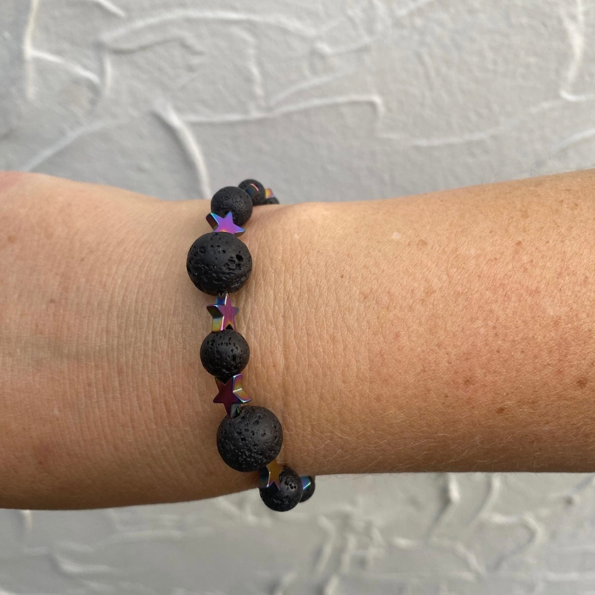 ROCK STAR Tektite & Hematite Unisex Bracelet
