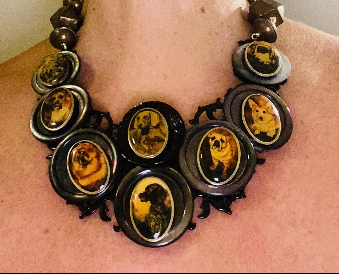 FOR the LOVE of DOGS Statement Necklace