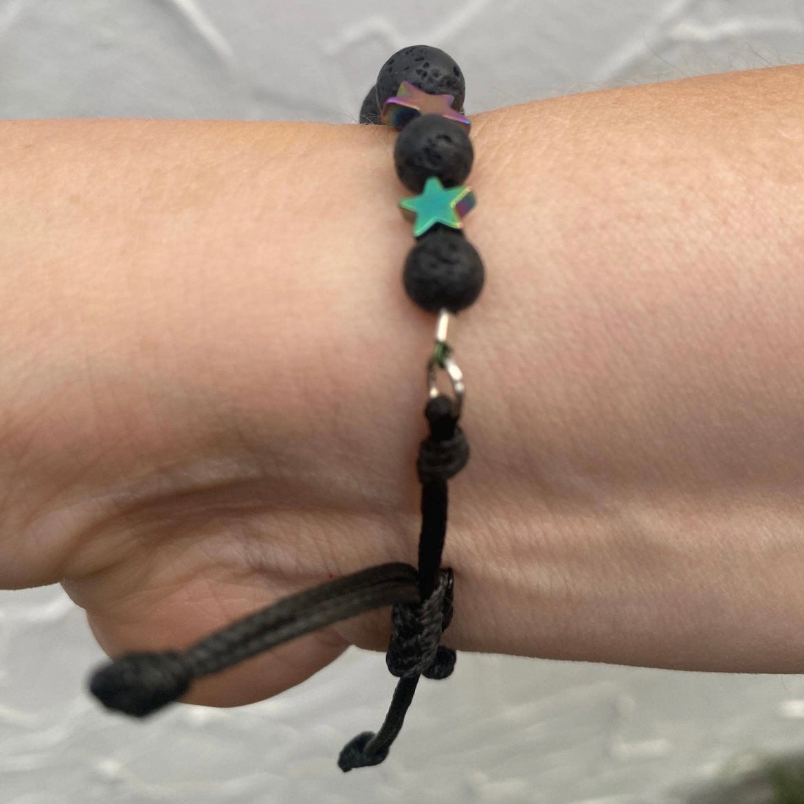 ROCK STAR Tektite & Hematite Unisex Bracelet