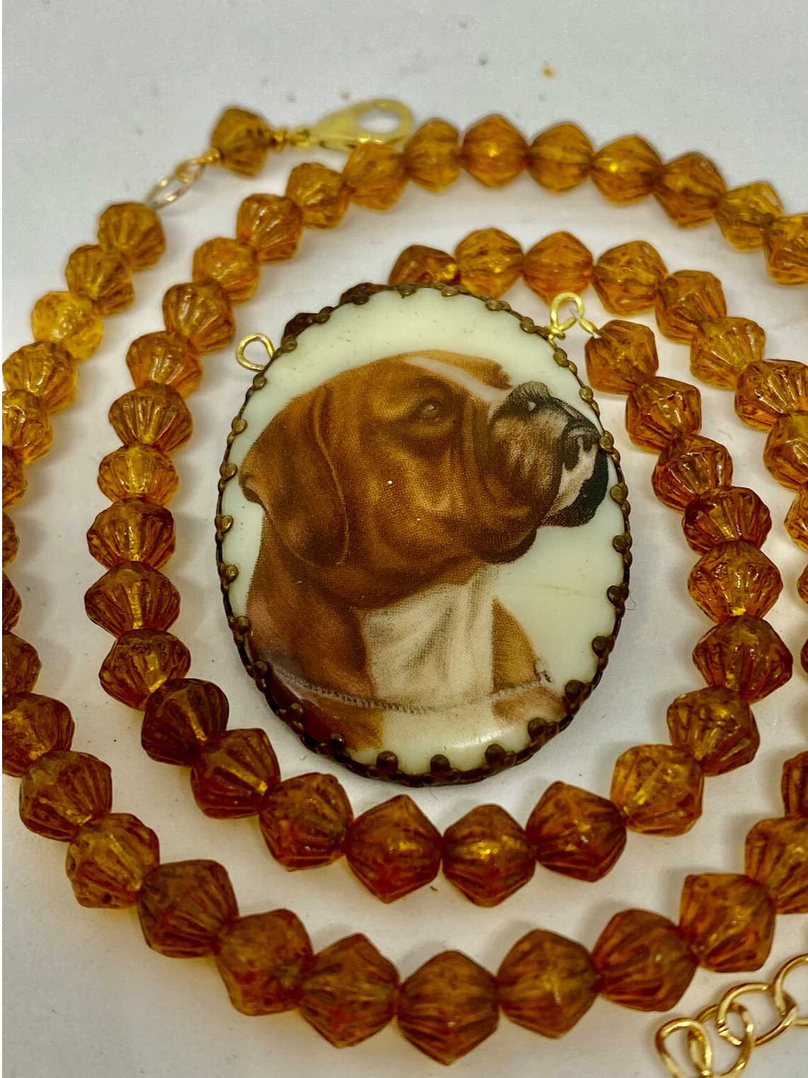 Boxer Dog Necklace