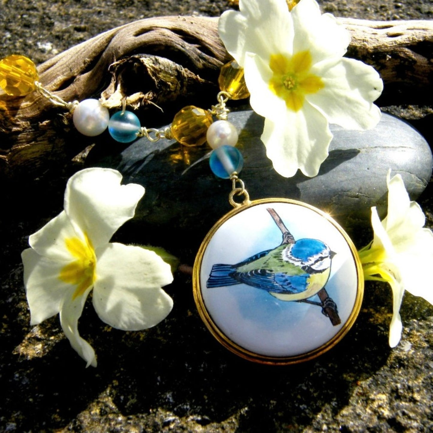 Wildlife Bird BLUETIT' Necklace