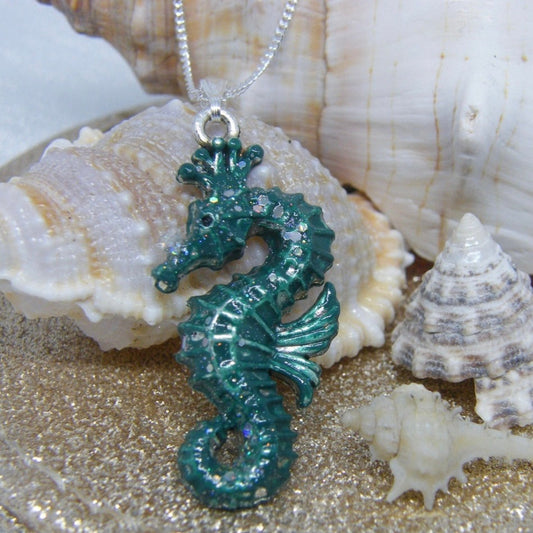 SEAHORSE on STERLING SILVER Chain