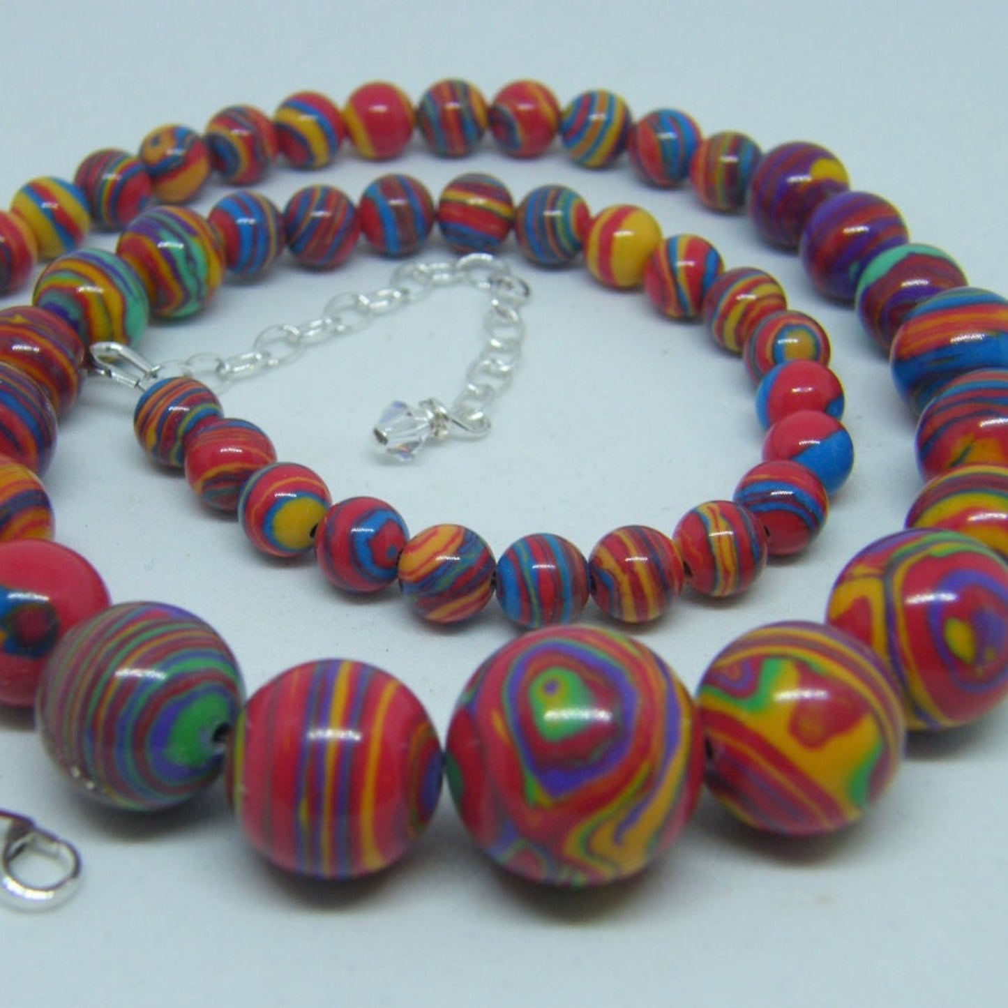 Rainbow Pride Adjustable Necklace with STERLING SILVER